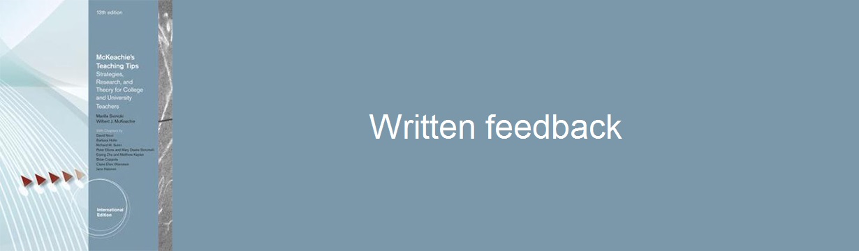 Written feedback