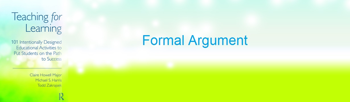IDEA#17 Formal Argument