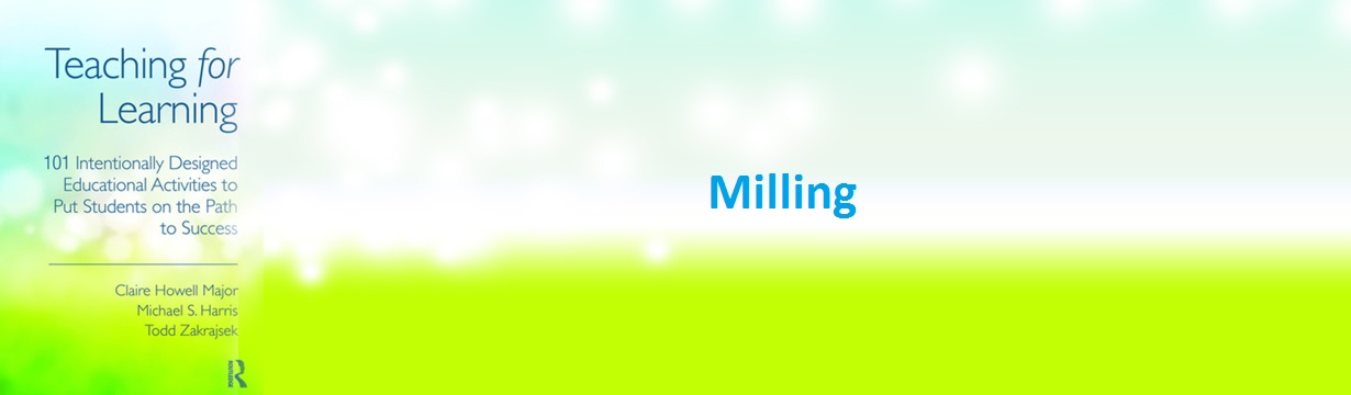 IDEA#27 Milling