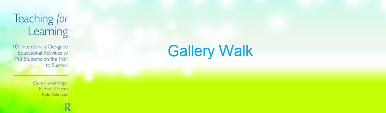 IDEA#28 Gallery Walk