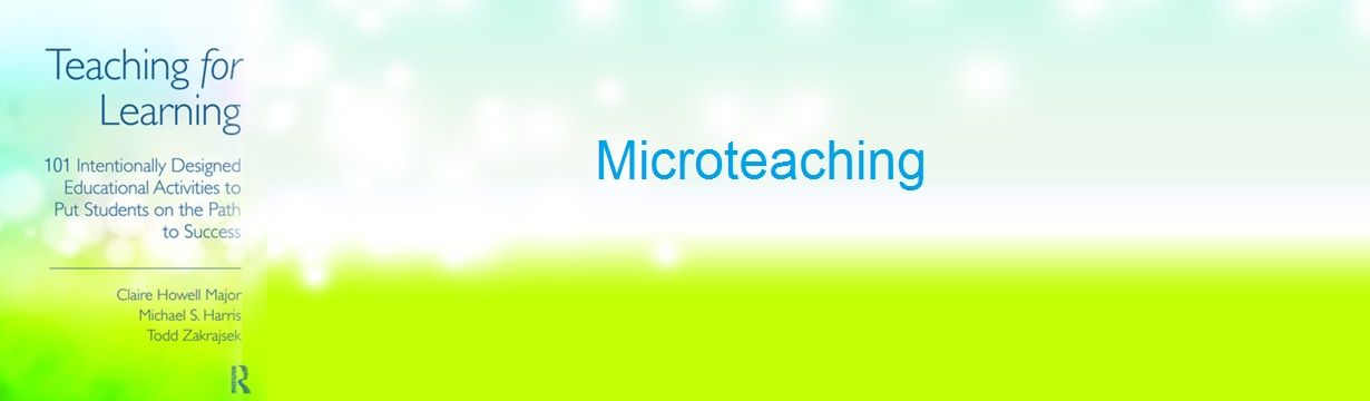 IDEA#32 Microteaching