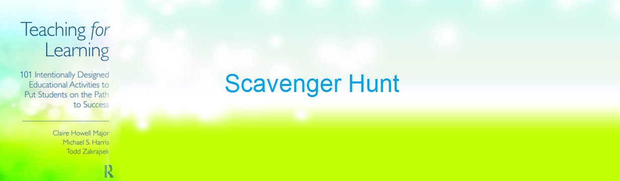 IDEA #37 Scavenger Hunt