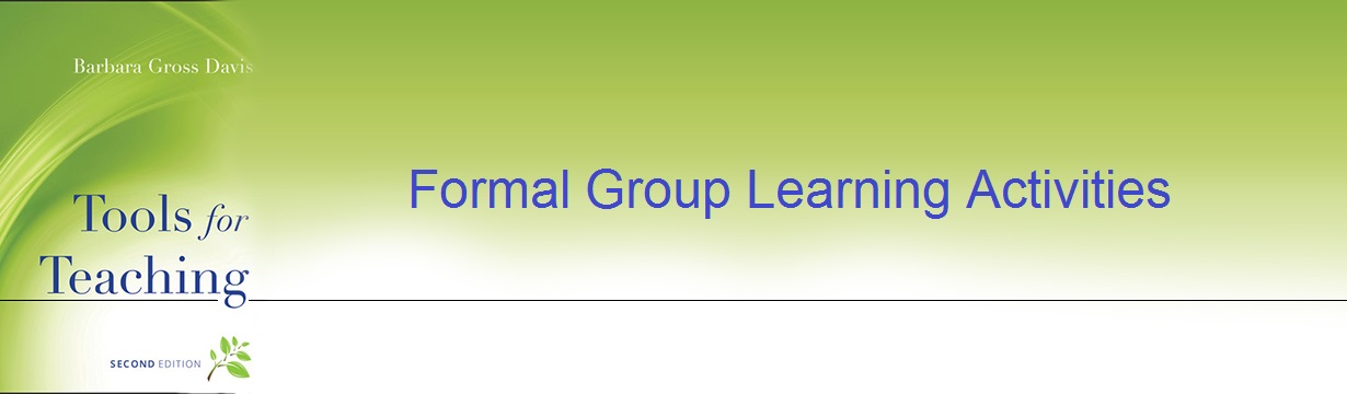 Formal Group Learning Activities