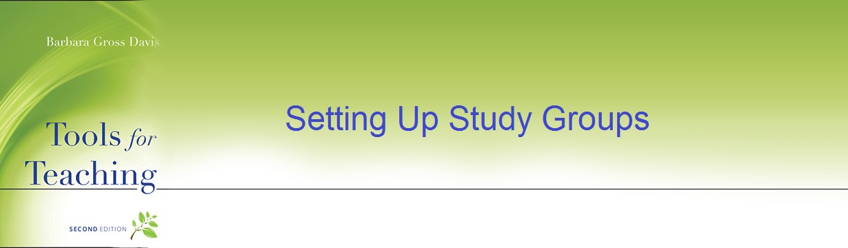 Setting Up Study Groups