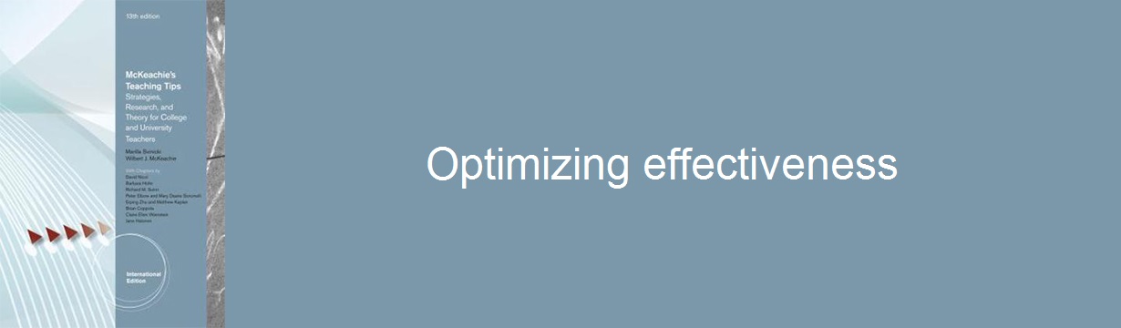 Optimizing effectiveness