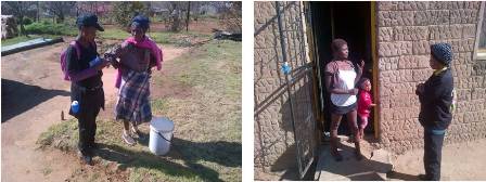 Basa Magogo Fieldworkers Description: Community Engagement Keywords: QwaQwa, Basa Magogo, fieldworkers, monitoring questionnaire, Mangaung Village, Bolata Village