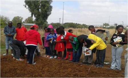 Nutrition~Food Gardens Description: Community Engagement Keywords: Nutrition, Dietetic, community engagement, service learning, Bergmanshoogte, Poding Tse Rolo, Philippolis, food garden, vegetable garden, monitoring