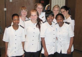 Description: The School of Nursing hosted a Wound Care Day where six groups of third-year students presented their cases studies on wound care. Tags: School of Nursing, nursing students, wound care, MediClinic, VRP324, UFS