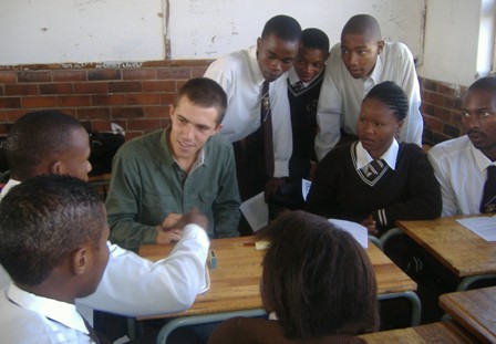 Description: Students of the Department of Psychology are involved in the Study Buddy service-learning project at Ikaelelo High School in an attempt to prepare the youth for the leadership challenges they face.  Tags: University of the Free State
