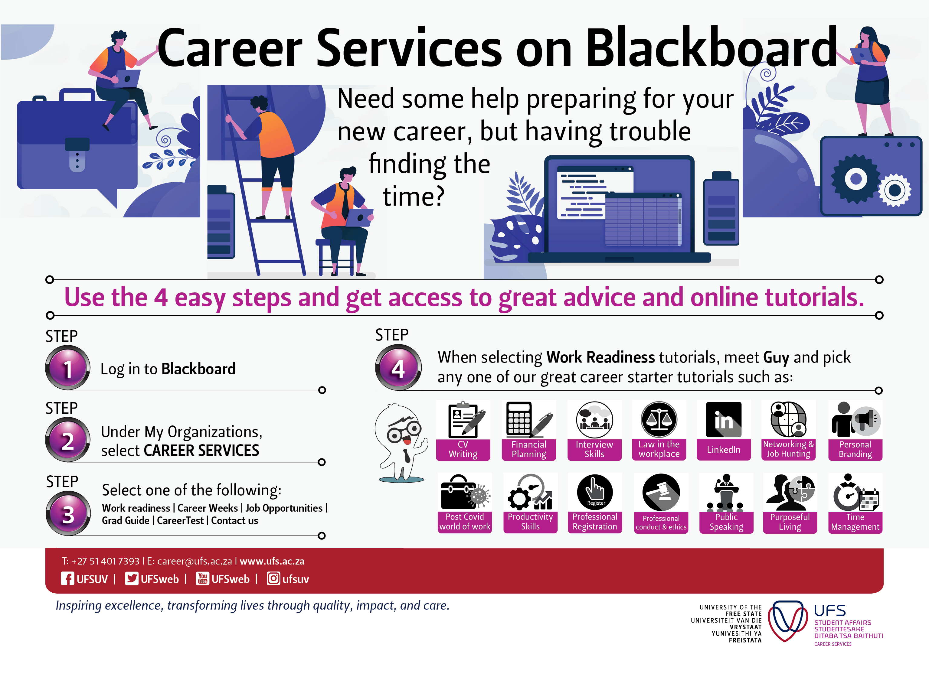 Career Services on Blackboard 254mm x 190mm Belinda Janeke