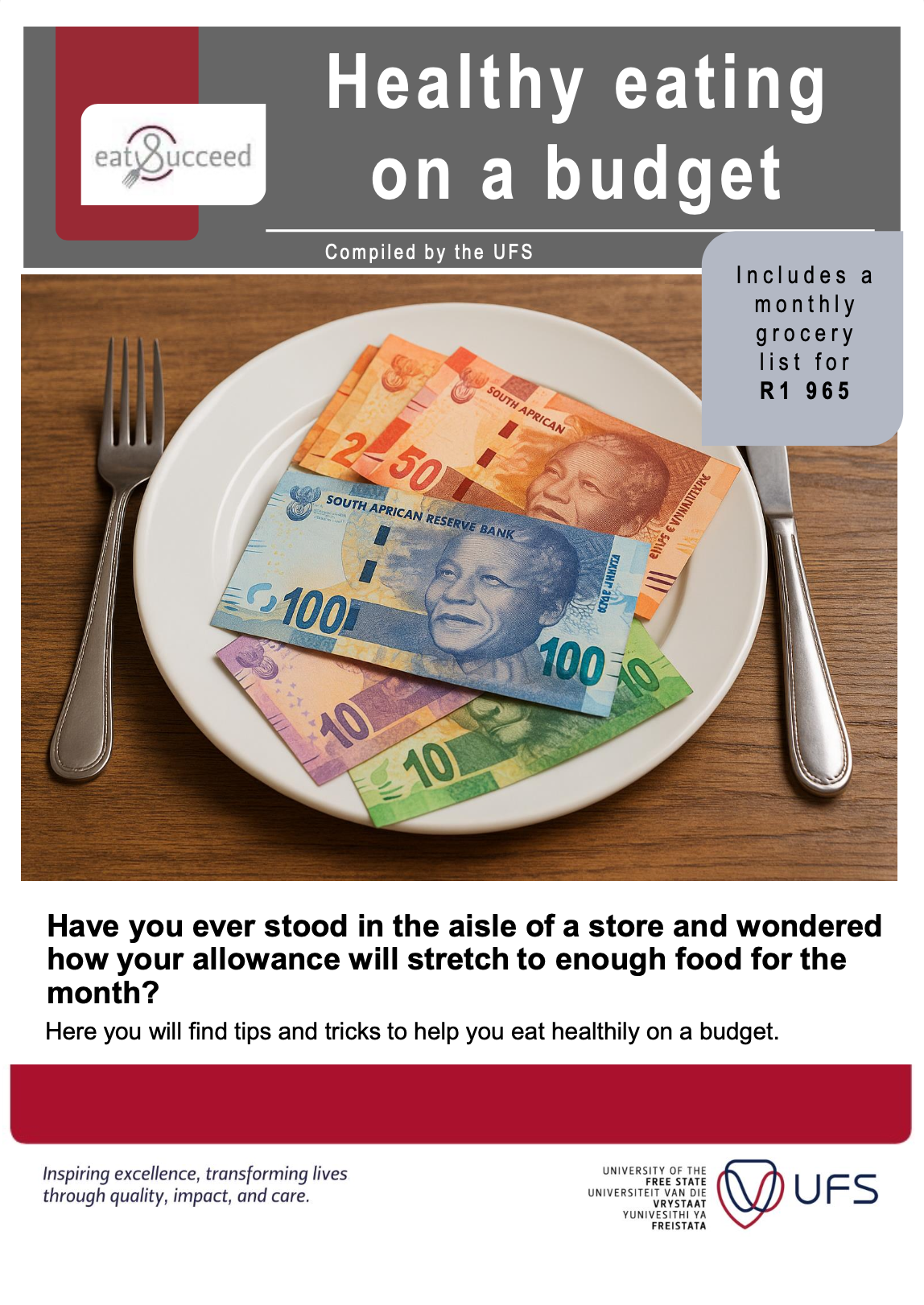 Eat &amp; Succeed helathy eating on a budget