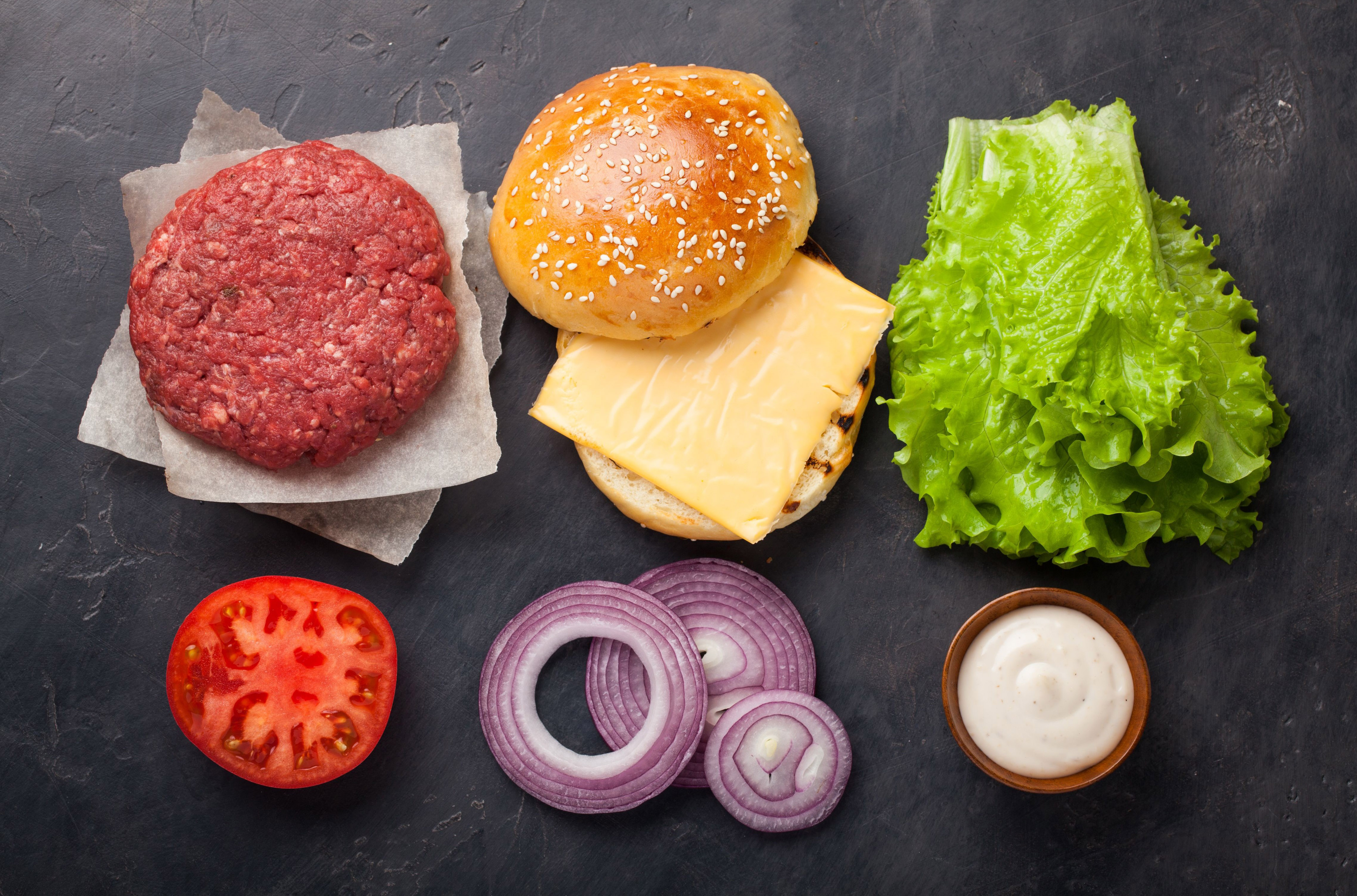 Homemade hamburger 4
