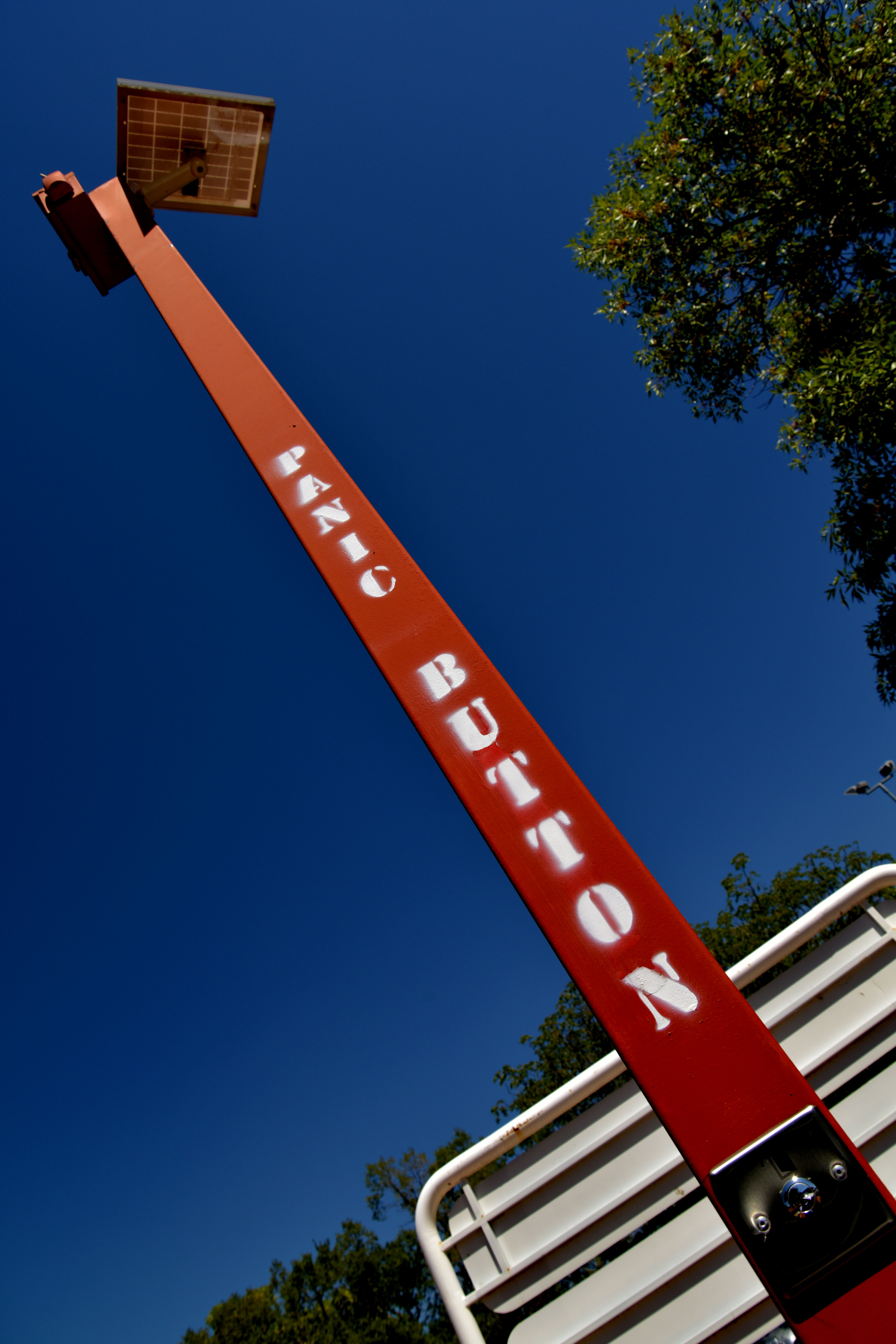 Technical security Red pole button