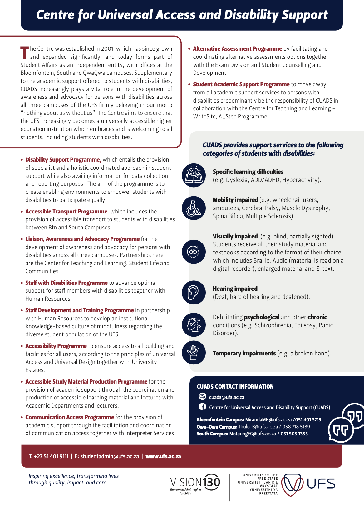 UFS - CUADS One Pager - June 2025