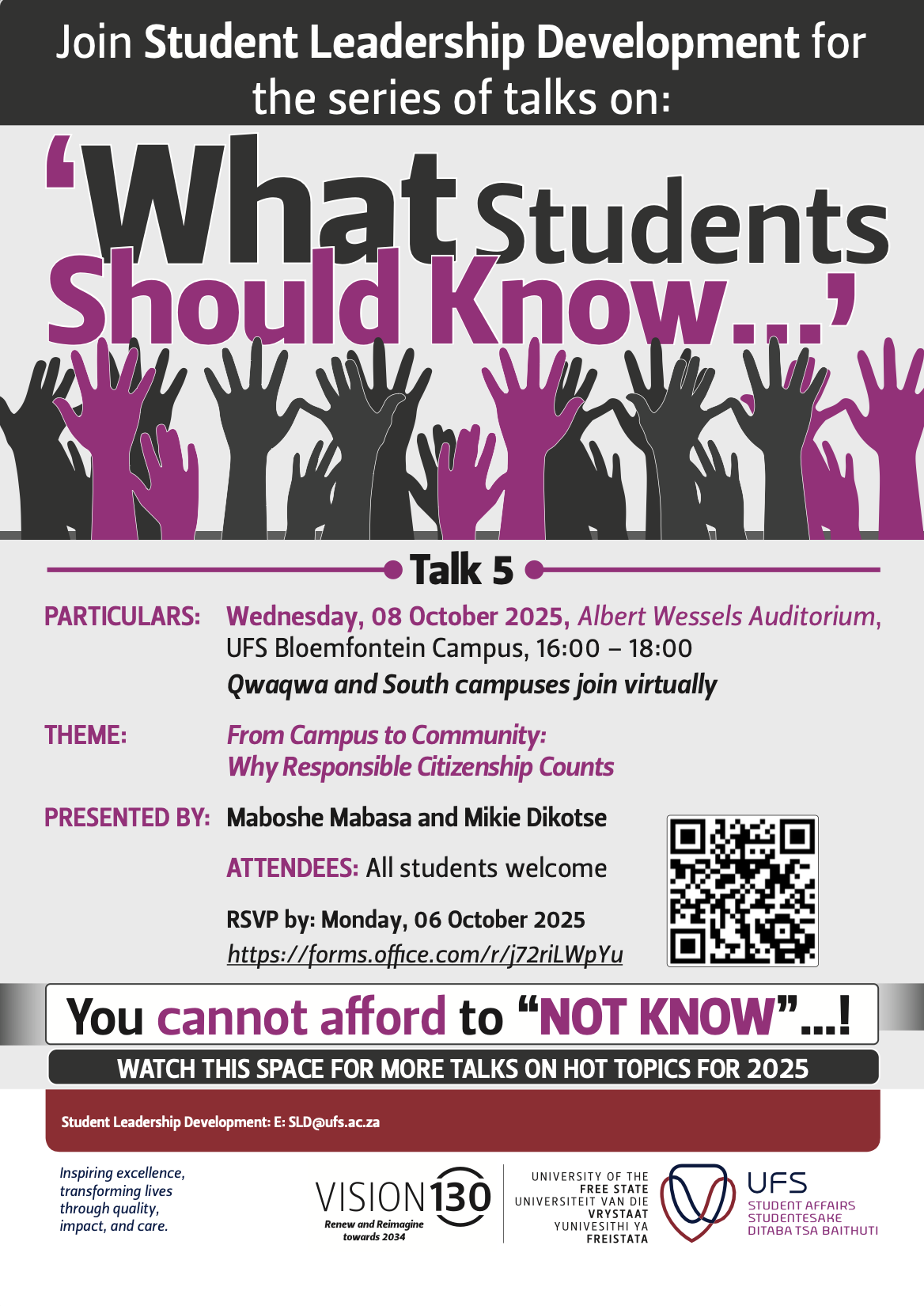 What Students should know Talk 5