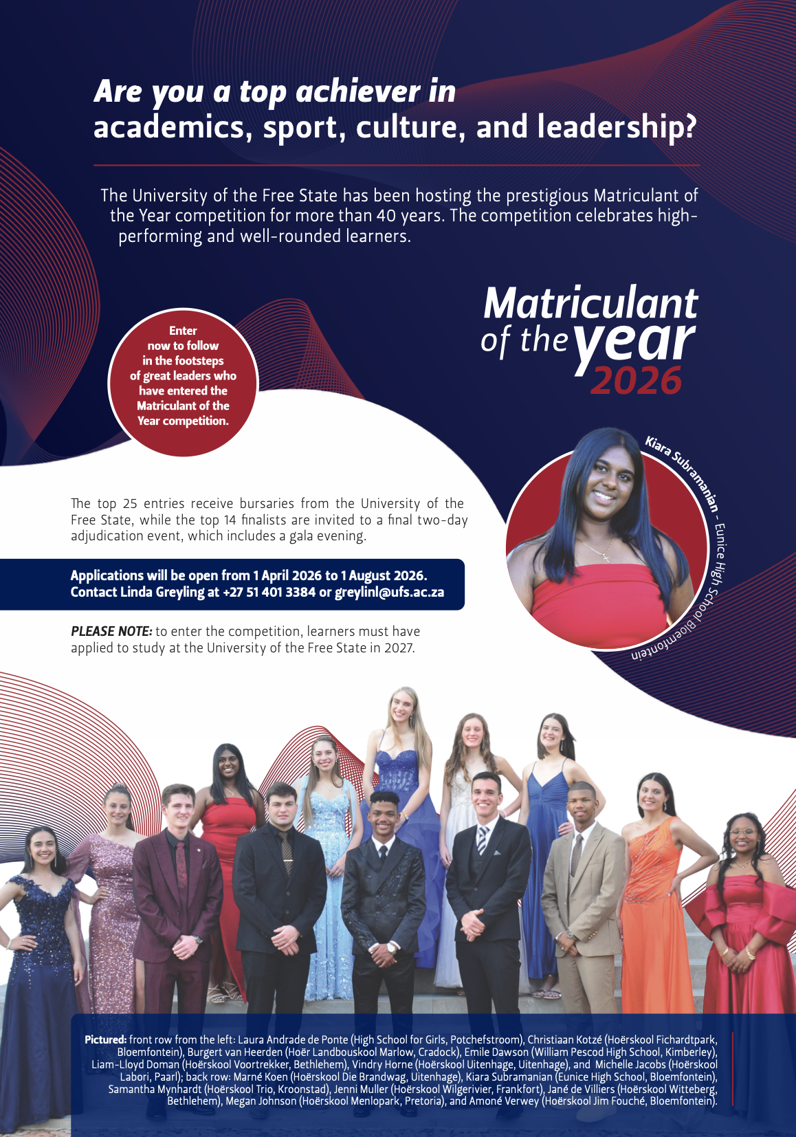 UFS SRS Matriculant of the Year 2026