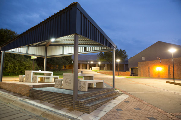 South Campus at night