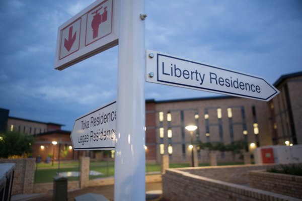 Direction boards on the South Campus