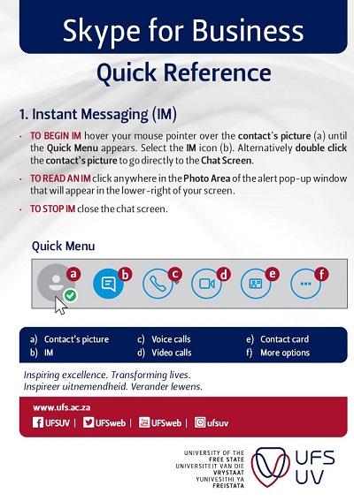 Skype Quick Reference 
