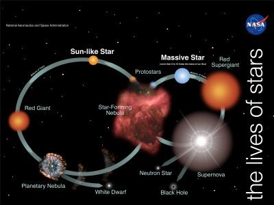 The life cycle of stars