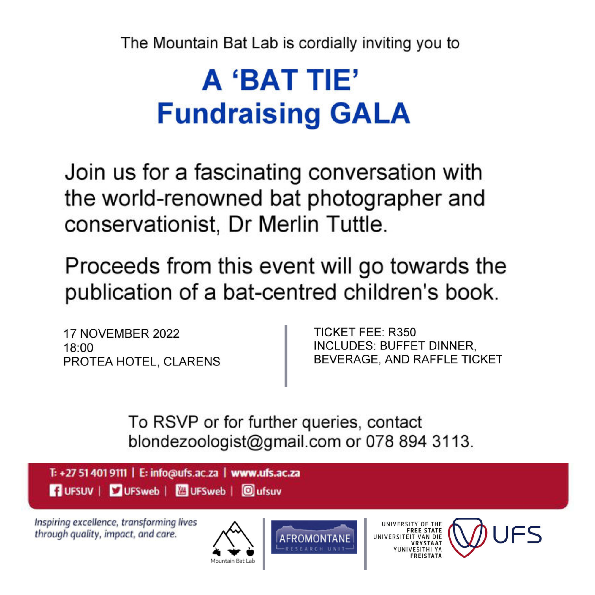 Bat Tie Gala Invite