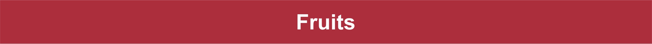 Fruits Header