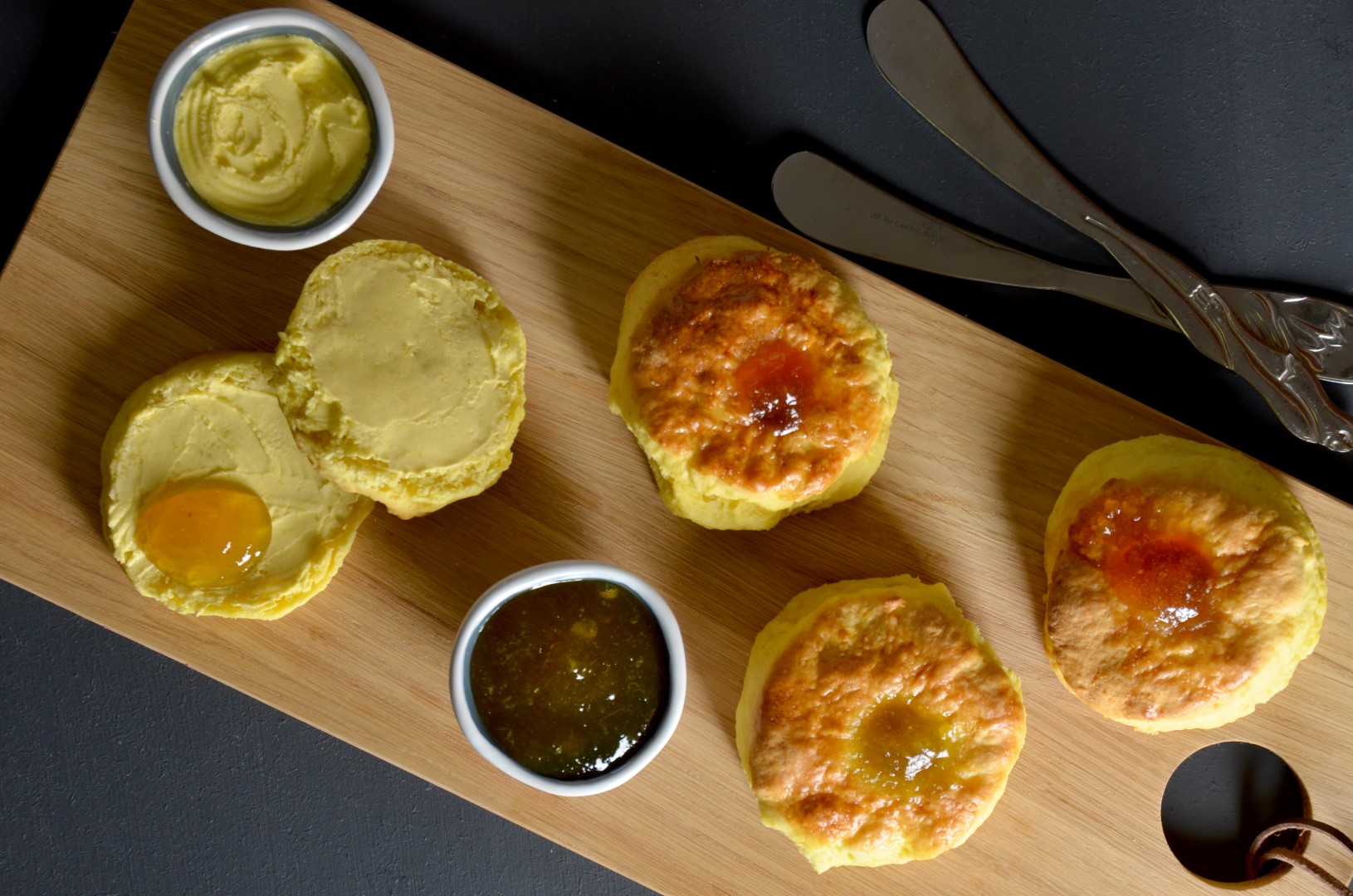 Cactus Pear Fruit Jam Scones