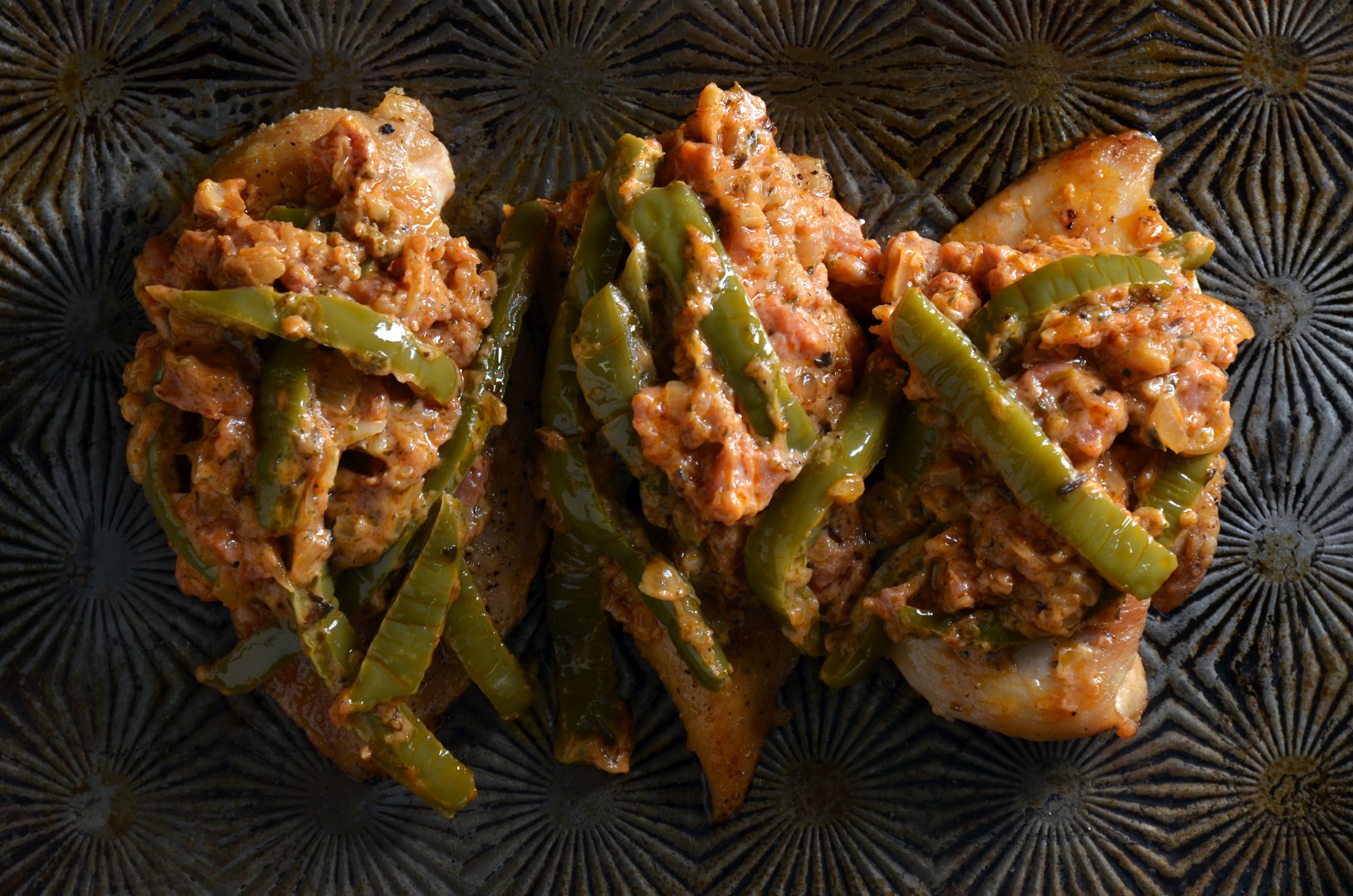 Chicken and Nopalito in Tomato Sauce