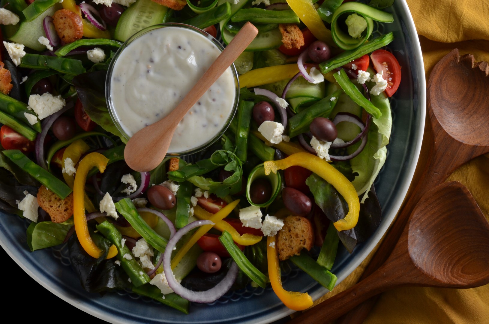Nopalito Salad served with Greek Yogurt Salad Dressing 
