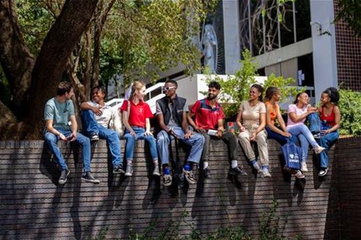 Students on campus