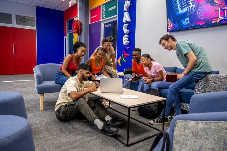 Students on campus