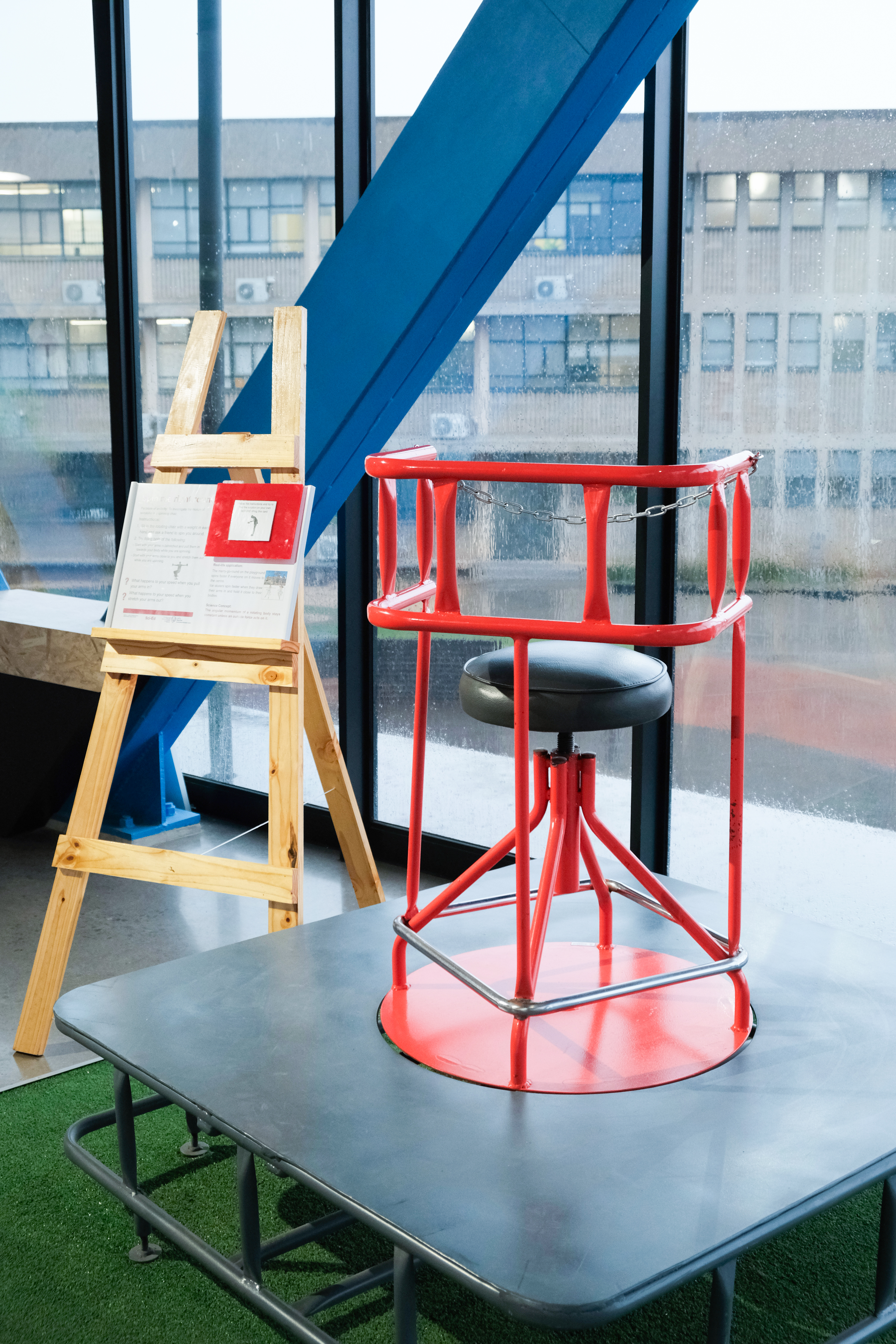 Conservation of Angular Momentum Interactive Science Exhibit